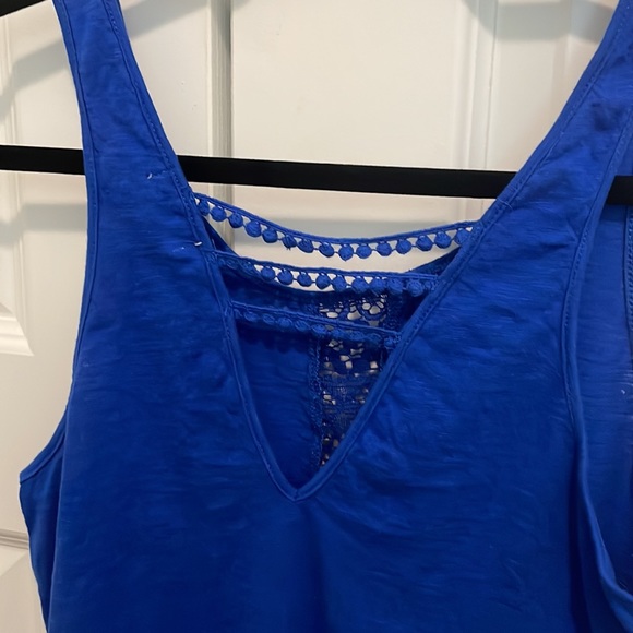 Blue cropped tank - Picture 4 of 5